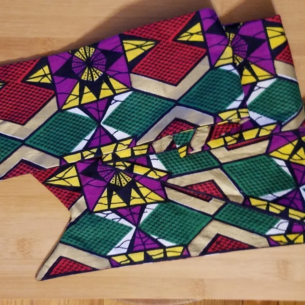 Hand Crafted Headband Headscarf Ankara African Print Cotton Fabric 49